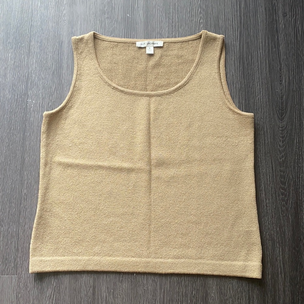 St. John Knit Sleeveless Top, Sz P